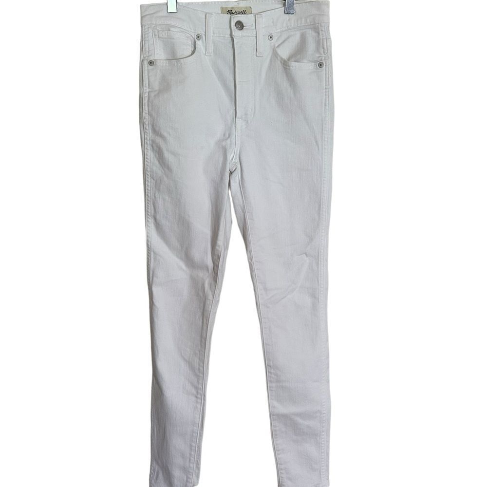 Madewell White 10" High Rise Skinny Stretchy Jeans Size‎ 27